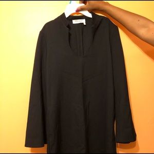 yves saint laurent black dress
